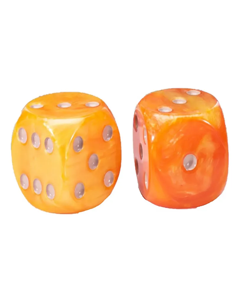 Gatekeeper Games Rolling Realms Premium Dice Set, Pair of 35mm Epic Dice, Jumbo Resin D6S For Use With Stonemaier Games Rolling Realms, Tabletop Rolep