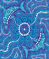 Mindbogglers Artisan 500-Piece Saltwater People Steven Bekue For Adults Deluxe 24 x 18 intricate Puzzles Hobbies Aboriginal Art Traditional Dot Painti