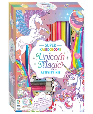Kaleidoscope Super Unicorn Magic Activity Kit Fantasy Themed Coloring Book With Glitter Stationery And Stickers Unicorn Keyring Arts And Craft Kits Fo