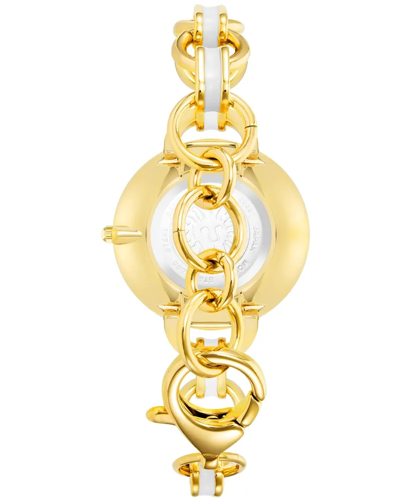 Anne Klein Women's Gold-Tone & Enamel Bracelet Watch 36mm