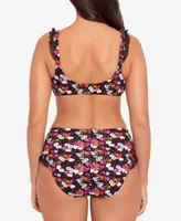 Skinny Dippers Womens Dora Daisy Mae Bikini Top Dora Ruffled Bikini Bottoms