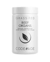 Codeage Grass-Fed Beef Organs Pasture-Raised, Non-Defatted Supplement, Freeze-Dried - 180ct