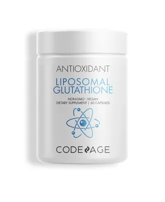 Codeage Liposomal Glutathione Supplement - Pure Reduced Setria L-Glutathione, Liposomal Delivery, Phospholipid Complex