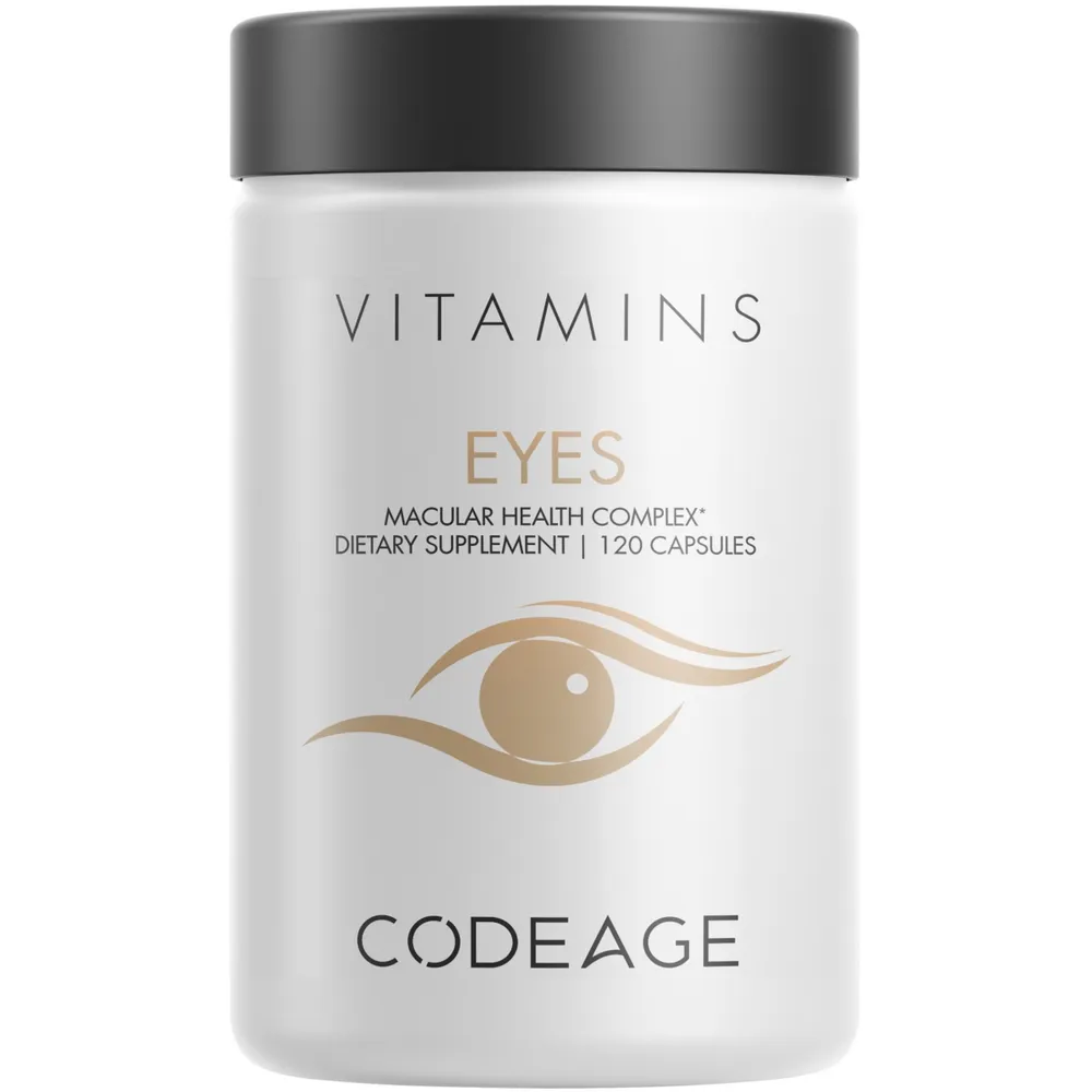 Codeage Eyes Vitamins - Areds 2 Formula Supplement - Astaxanthin, Lutein, Zeaxanthin, Meso