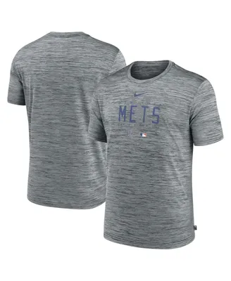 Men's Nike Heather Gray New York Mets Authentic Collection Velocity Performance Practice T-shirt