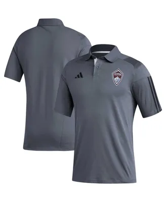 Men's adidas Gray Colorado Rapids 2023 On-Field Training Polo Shirt
