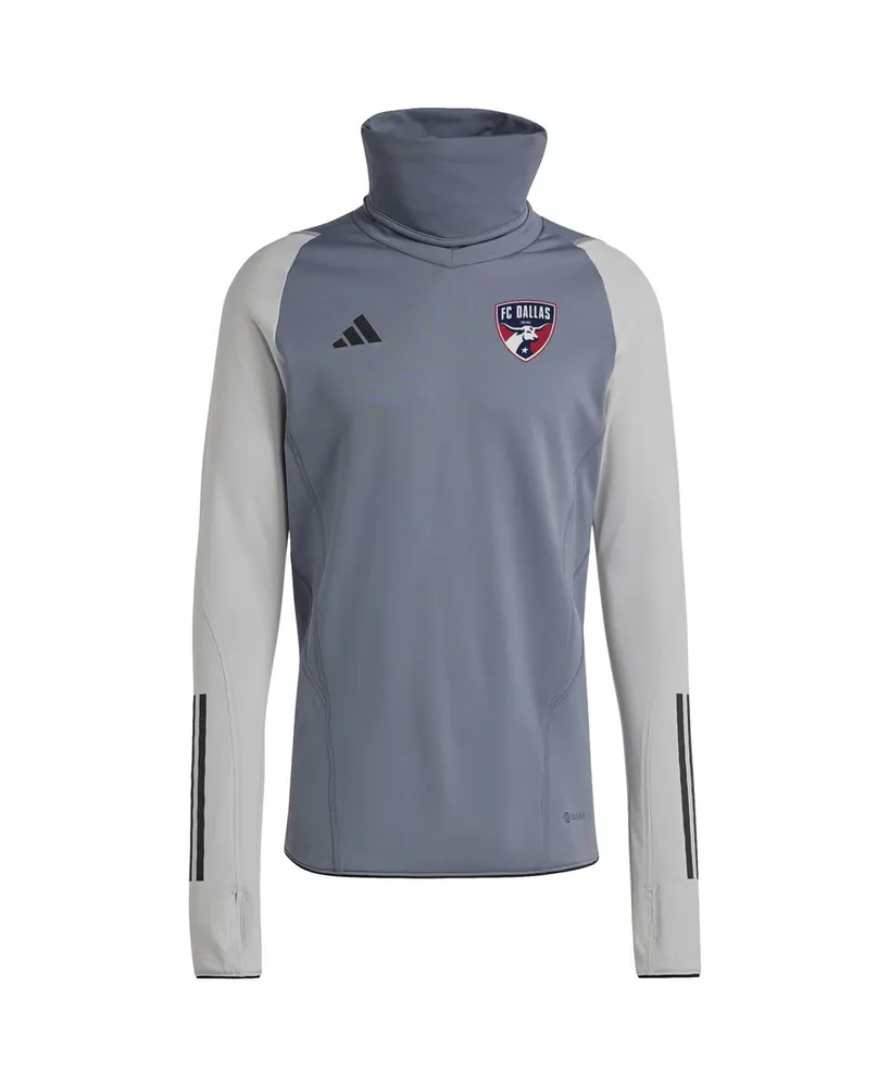 Men's adidas Gray Fc Dallas Warm Raglan Cold.rdy Top