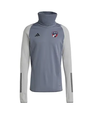 Men's adidas Gray Fc Dallas Warm Raglan Cold.rdy Top