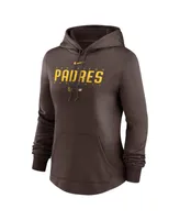 Women's Nike Brown San Diego Padres Authentic Collection Pregame Performance Pullover Hoodie