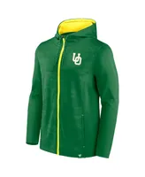 Men's Fanatics Green Oregon Ducks Ball Carrier Full-Zip Hoodie