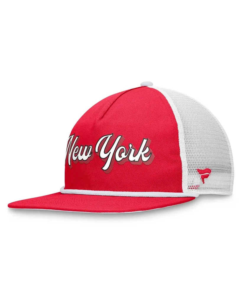 Men's Fanatics Red, White New York Red Bulls True Classic Golf Snapback Hat