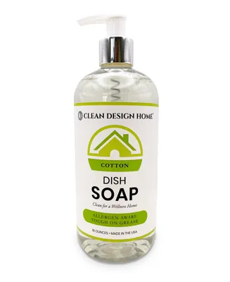 Clean Design Home Cotton Dish Soap, 16 oz