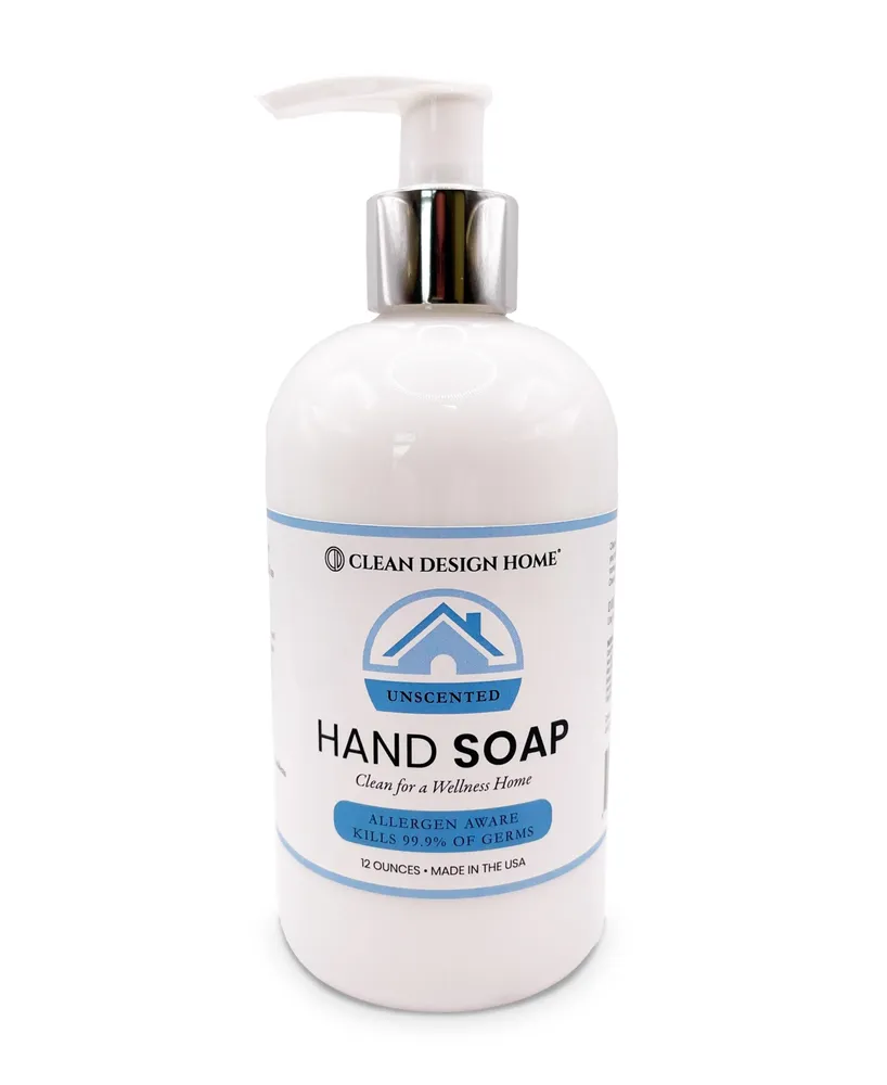 Clean Design Home Unscented Hand Soap, 12 oz