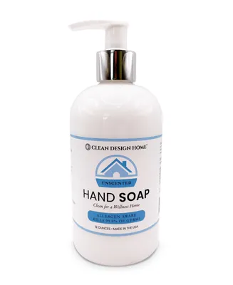Clean Design Home Unscented Hand Soap, 12 oz