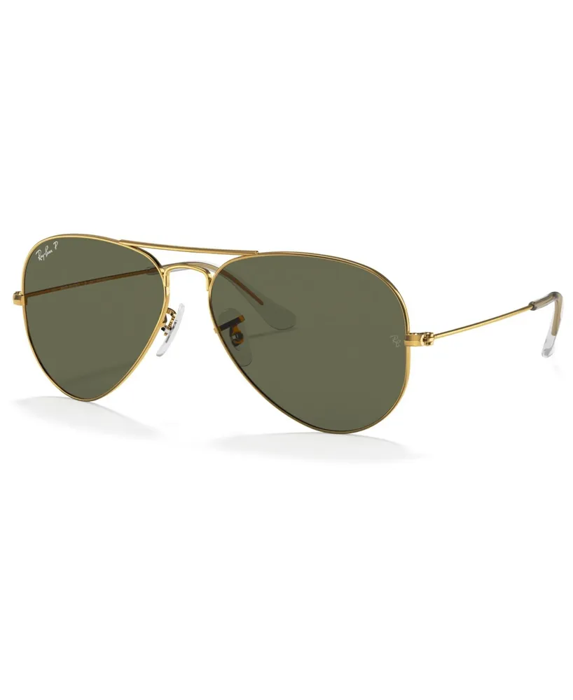 Ray-Ban Unisex Polarized Sunglasses, RB3025 Aviator Classic