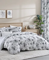 Dkny Modern Bloom 3 Piece Duvet Cover Set, Queen