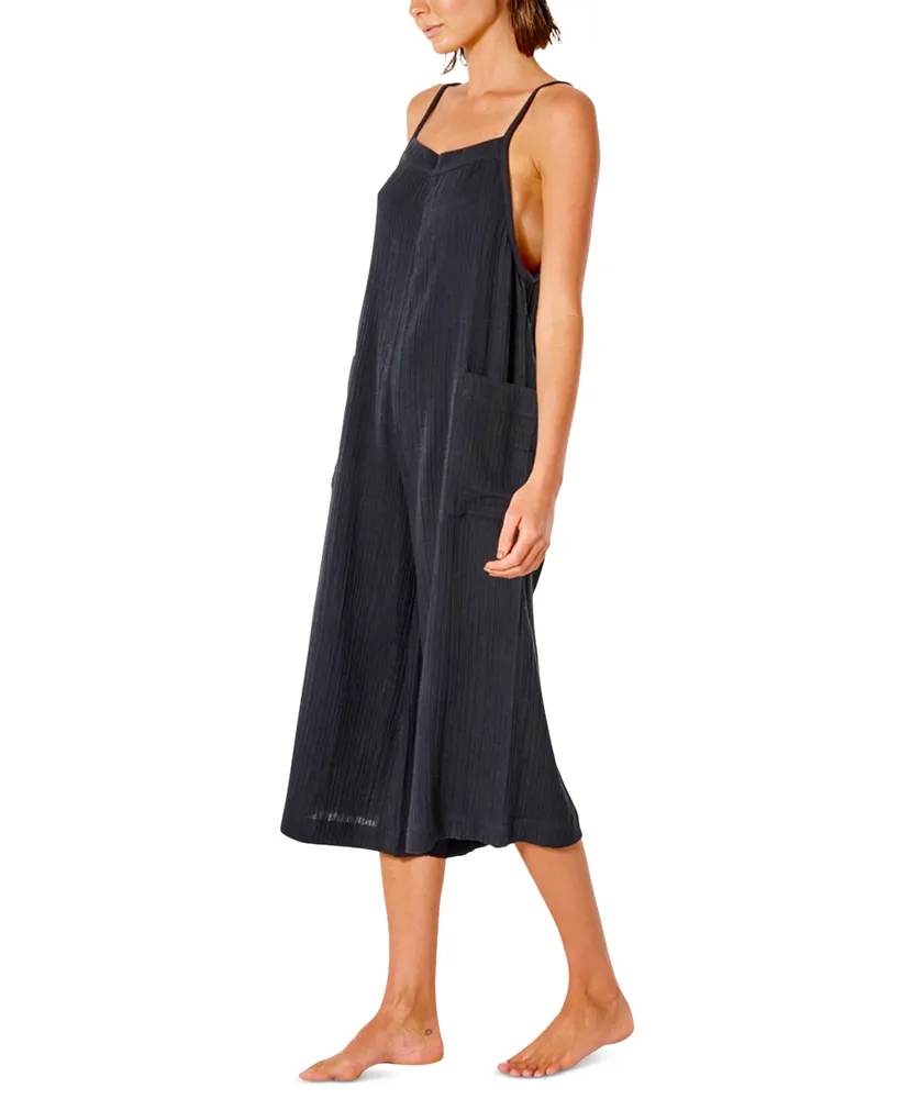 Rip Curl Juniors' Crinkled Premium Cropped Surf Jumpsuit