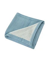 Melange Home Self Hem Merino Wool Blanket