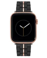 Nine West Women's Rubberized Link Bracelet designed for Apple Watch 42mm (Series 1-3 only) & 44/45/46/49mm (Ultra Ultra 2)