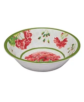 Certified International Geraniums Melamine 12 Piece Dinnerware Set, Service for 4