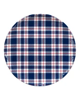 Certified International Patriotic Plaid Melamine Platter, Set of 2