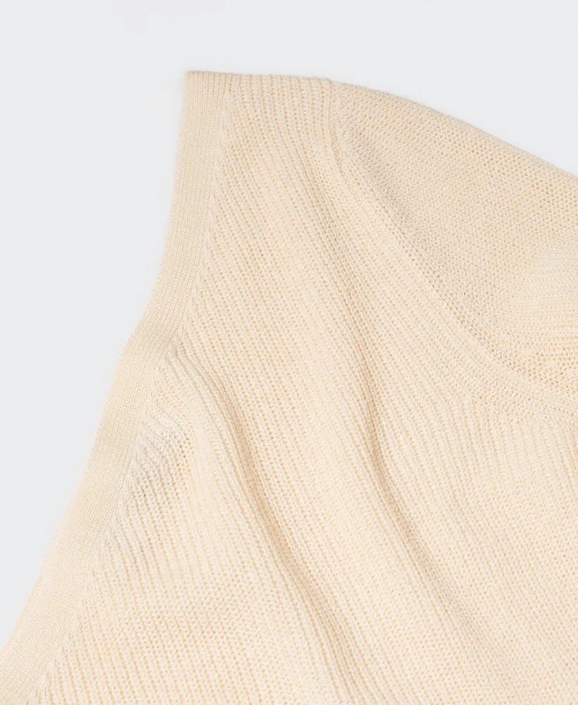 Mango Women's Ribbed Asymmetric Sweater