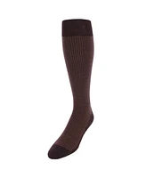 Trafalgar Men's Charlie Over The Calf Houndstooth Merino Wool Socks