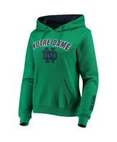 Women's Kelly Green Notre Dame Fighting Irish Arch and Logo 1 Pullover Hoodie