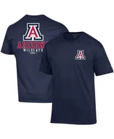 Men's Champion Navy Arizona Wildcats Stack 2-Hit T-shirt