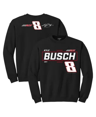 Men's Richard Childress Racing Team Collection Black Kyle Busch 2-Spot Pullover Sweatshirt
