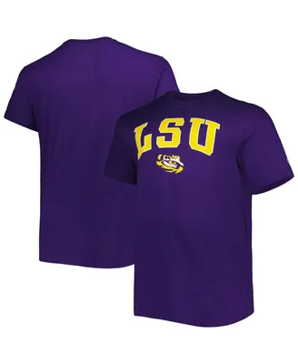 Men's Champion Purple Lsu Tigers Big and Tall Arch Over Wordmark T-shirt