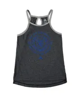 Big Girls adidas Heathered Black San Jose Earthquakes New Tank Top