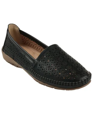 Gc Shoes Women's Martha Perforated Slip On Flats