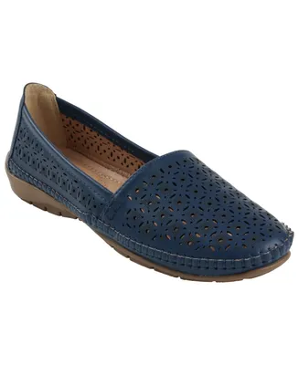 Gc Shoes Women's Martha Perforated Slip On Flats