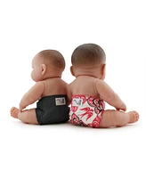 Kanga Care Rumparooz Reusable Baby Doll Diaper Set (2pk) for 10-16 Inch Dolls