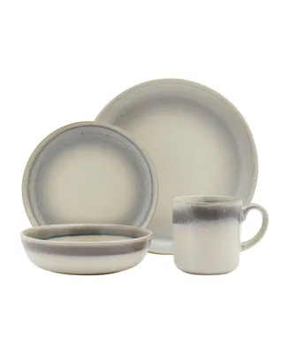 Tabletops Gallery Iridescent 16 Pc Dinnerware Set, Service for 4