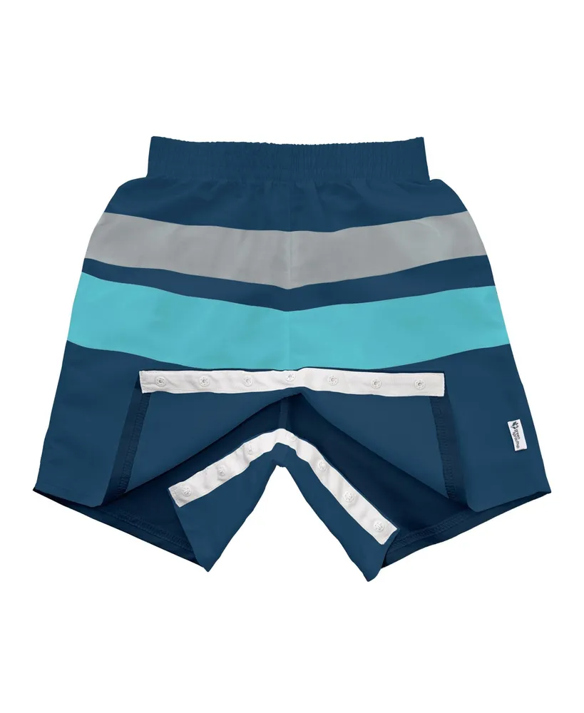 green sprouts Toddler Boys Lightweight Easy-Change Swim Trunks