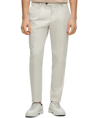 Boss by Hugo Boss Men's Slim-Fit Stretch Cotton Trousers