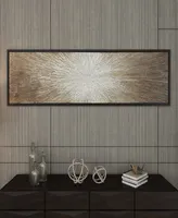 Rosemary Lane Canvas Radial Starburst Framed Wall Art with Black Frame, 71" x 1" x 20"