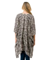 Marcus Adler Floral Kimono Cover Up