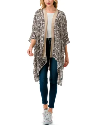 Marcus Adler Floral Kimono Cover Up