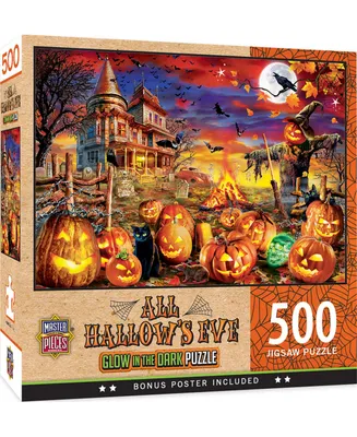 Masterpieces Glow in the Dark All Hallows Eve 500 Piece Jigsaw Puzzle