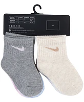 Nike Baby Boys or Girls Assorted Ankle Socks, Pack of 6