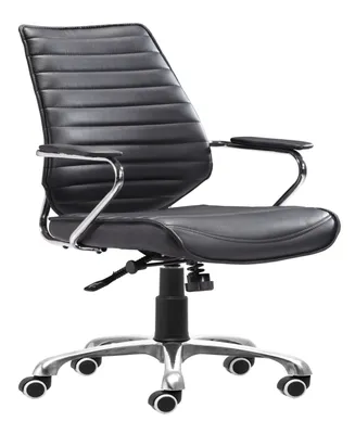 Zuo 37.5" Steel, Polyurethane Enterprise Low Back Office Chair