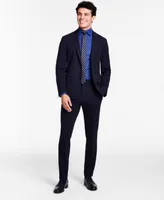 Calvin Klein Mens Slim Fit Stretch Solid Knit Suit Separates