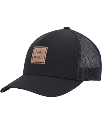 Men's Rvca Black Va All The Way Trucker Snapback Hat