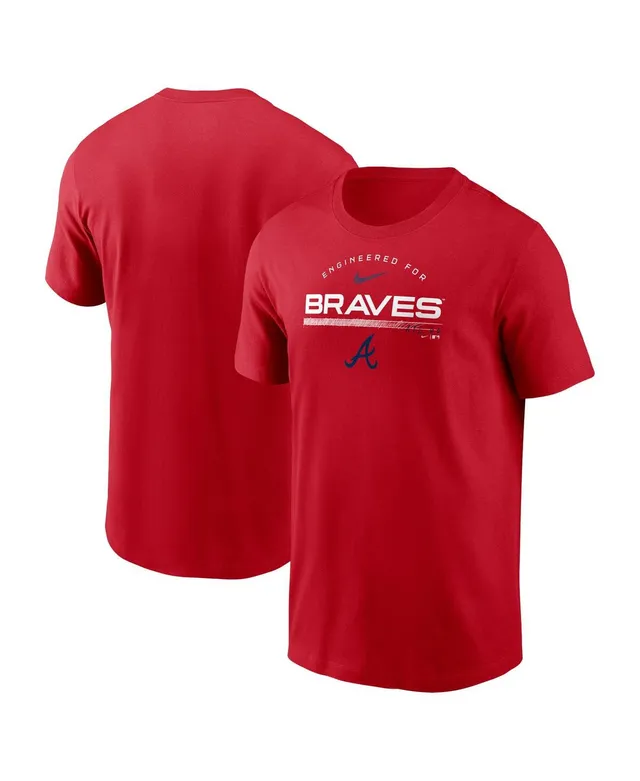 Nike Men's Nike Red Atlanta Braves Team Engineered Performance T