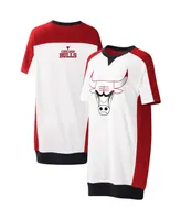 Women's G-iii 4Her by Carl Banks White Chicago Bulls Free Throw T-shirt Dress