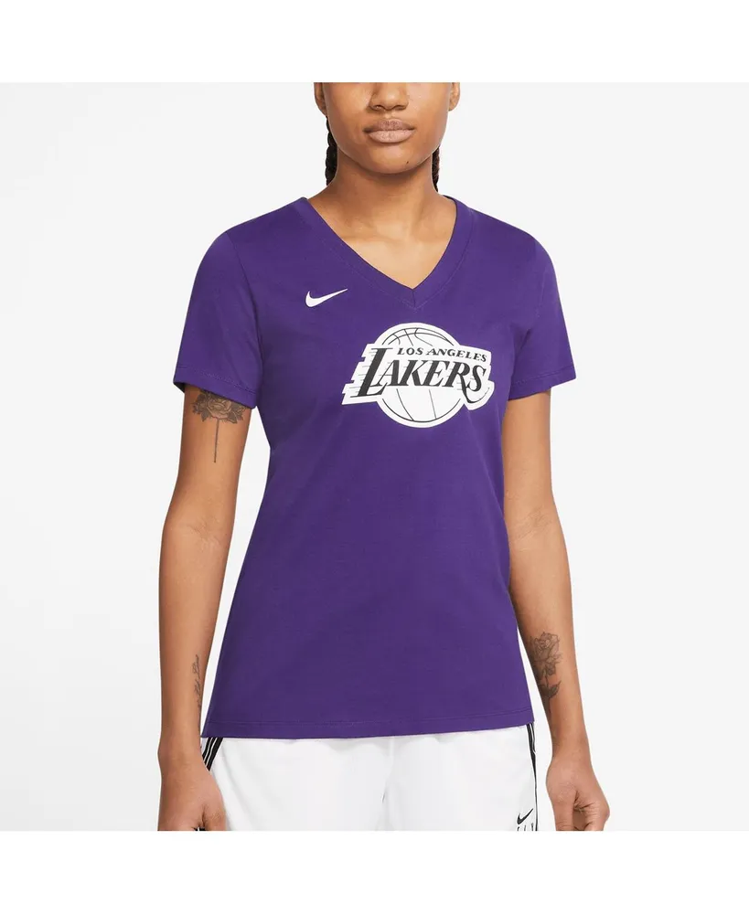 Women's Nike Purple Los Angeles Lakers 2022/23 City Edition Essential V-Neck T-shirt