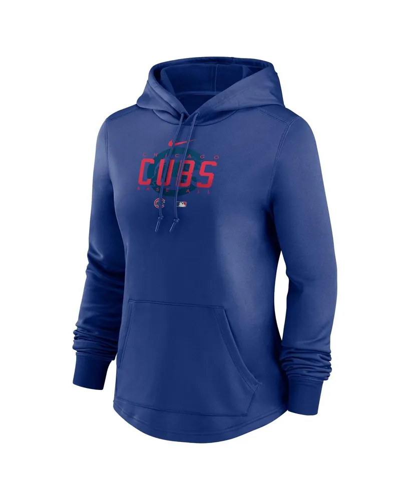 Women's Nike Royal Chicago Cubs Authentic Collection Pregame Performance Pullover Hoodie